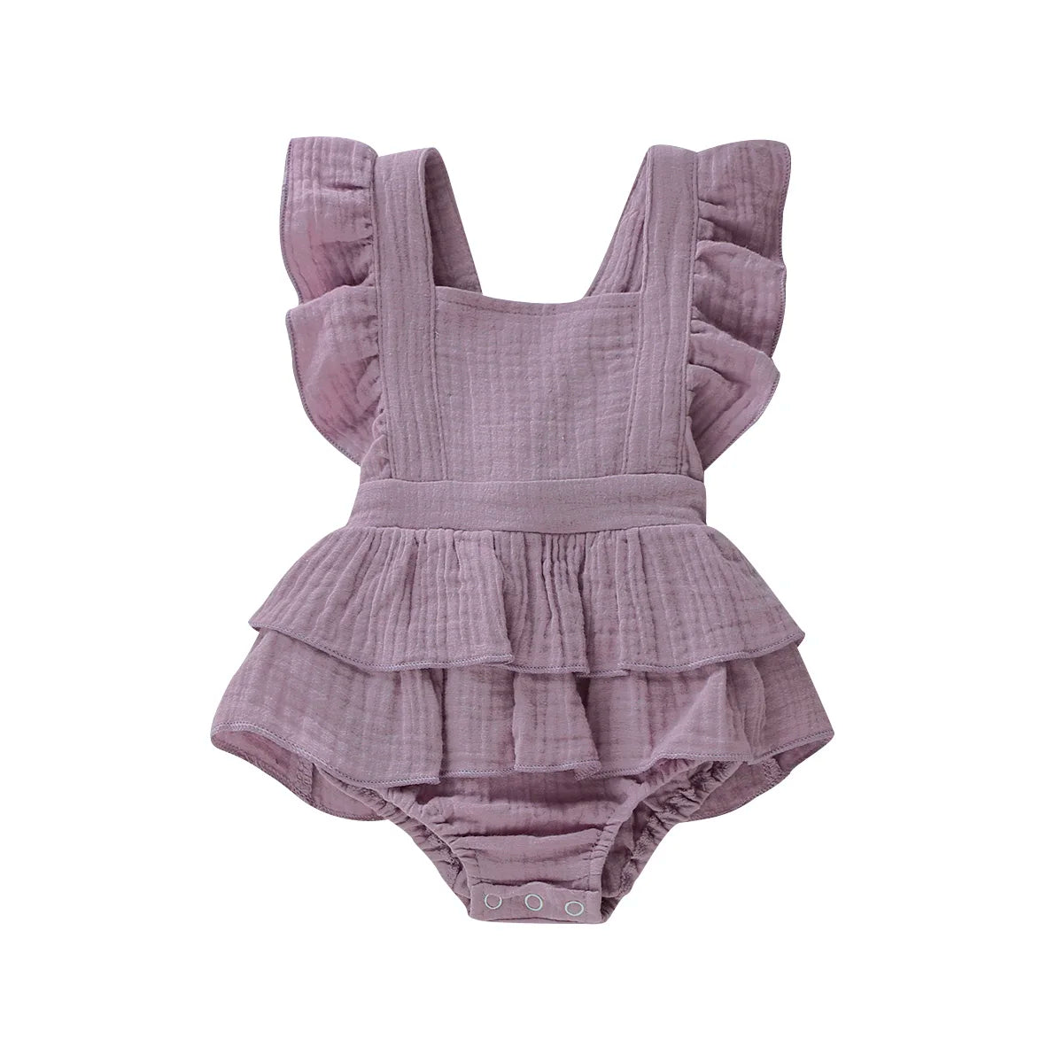Ruffle Cotton Baby Girl Romper