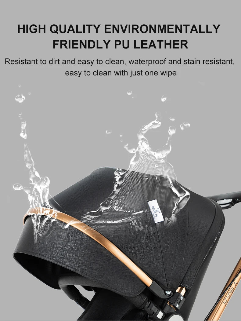 360° Swivel 3-in-1 Baby Stroller