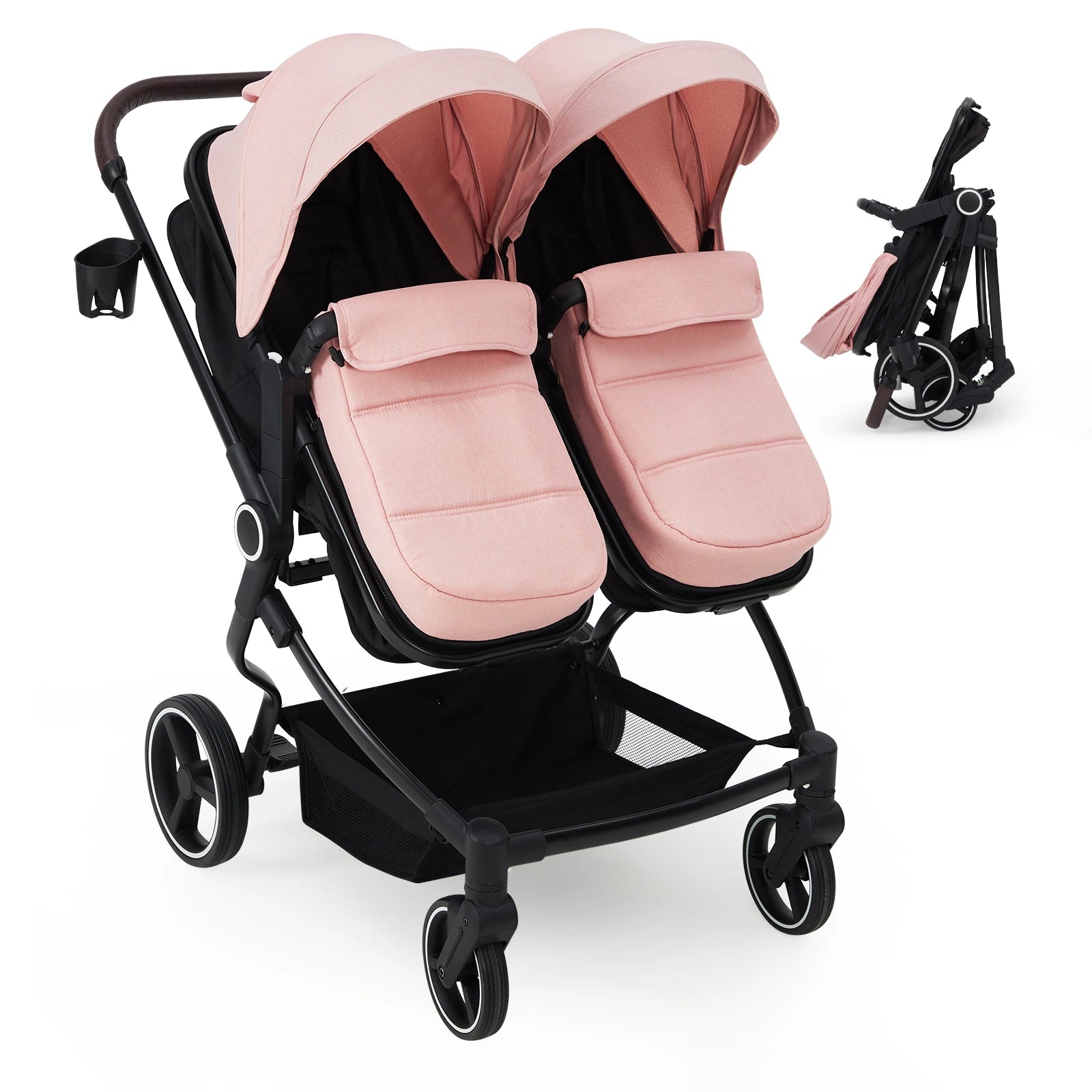 Double Tandem Baby Stroller