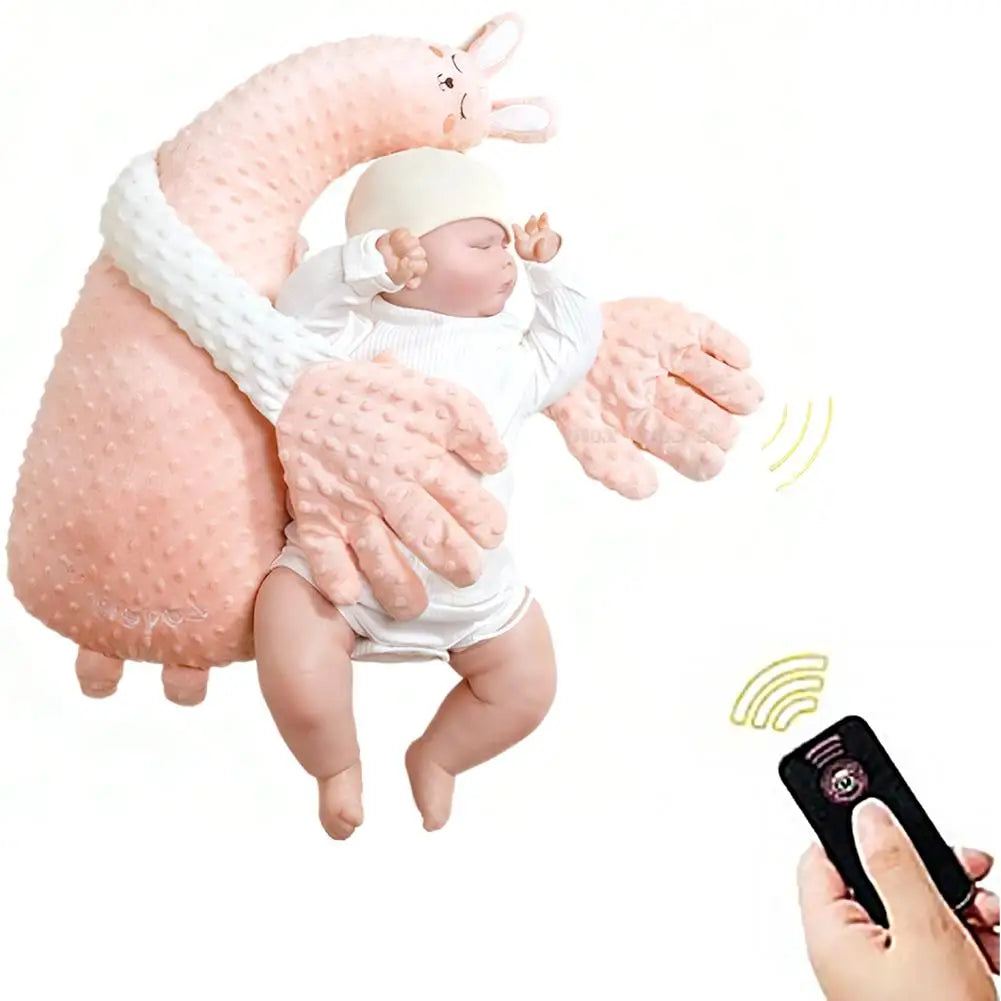 Baby Soothing Anti-Startle Sleep Aid Automatic Patting Pillow Huggable Stuffed Animal, Calms Crying, Helps Colic & Sleep Trainin