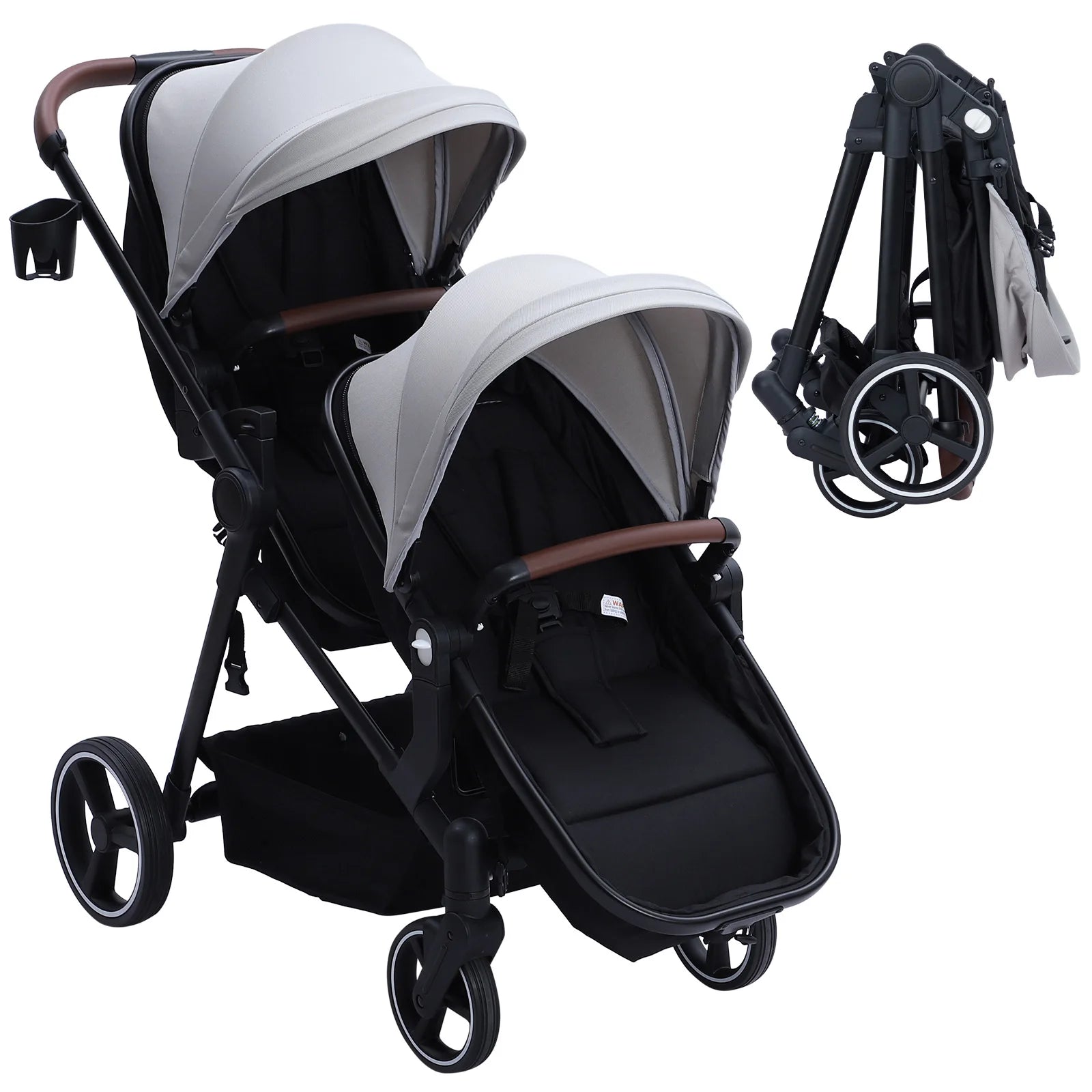 Foldable Double Baby Stroller