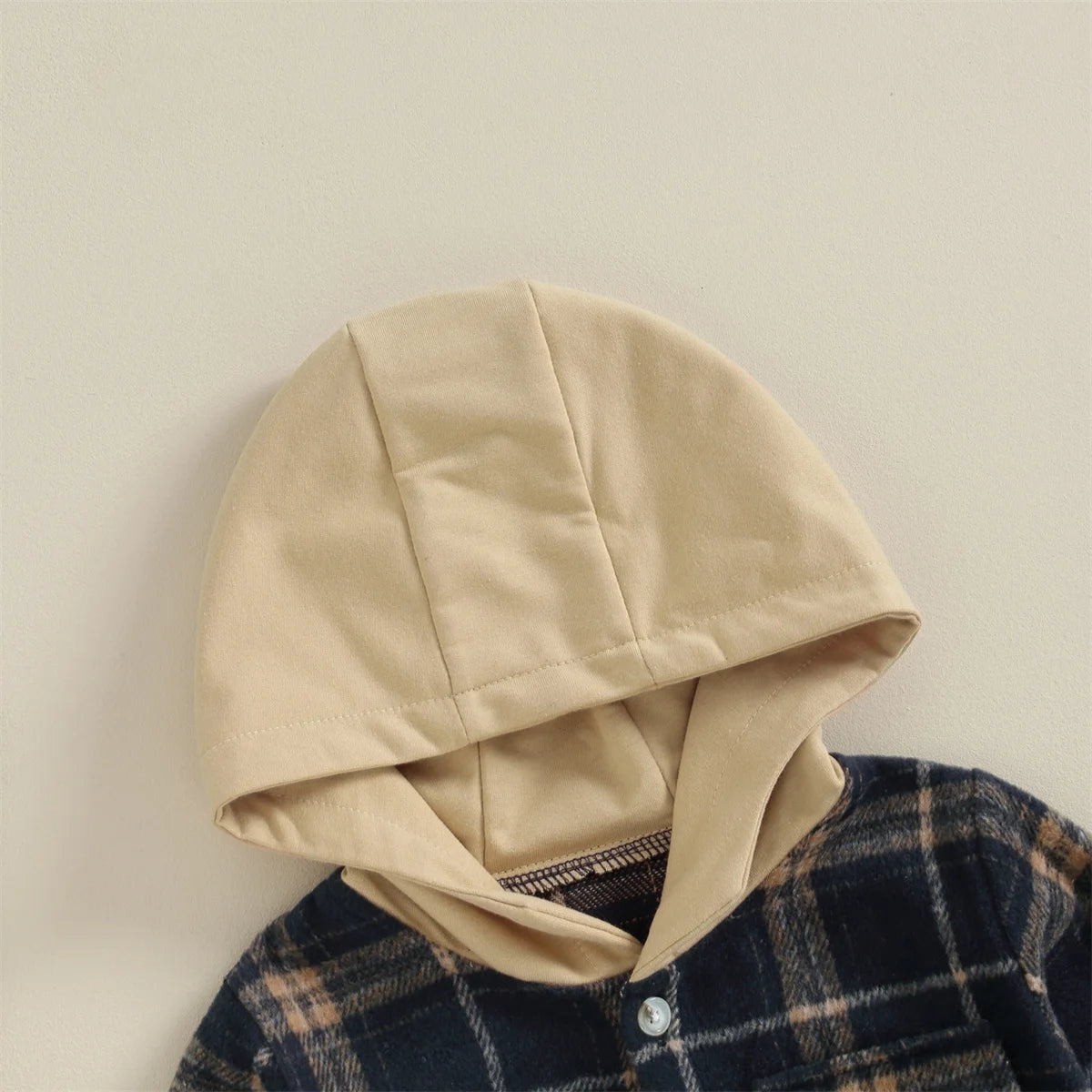 0-4Y Kids Boys Plaid Jacket Baby Autumn Clothing Long Sleeve Button Closure Hooded Plaid Outerwear Children Coats Streetwear