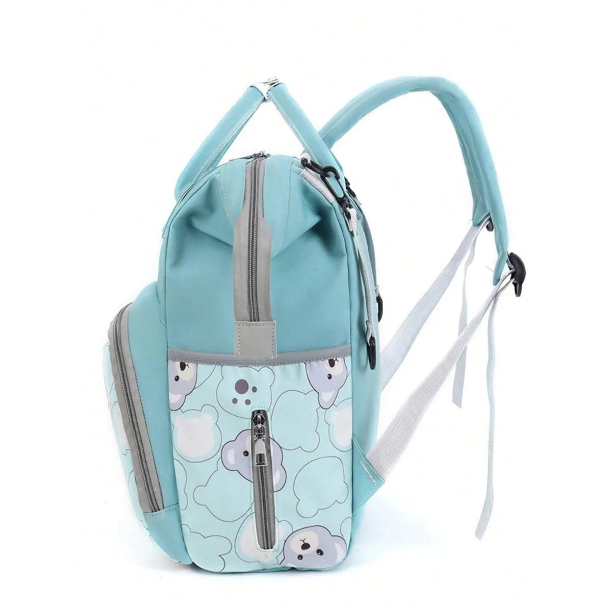 Bear Print Diaper Backpack