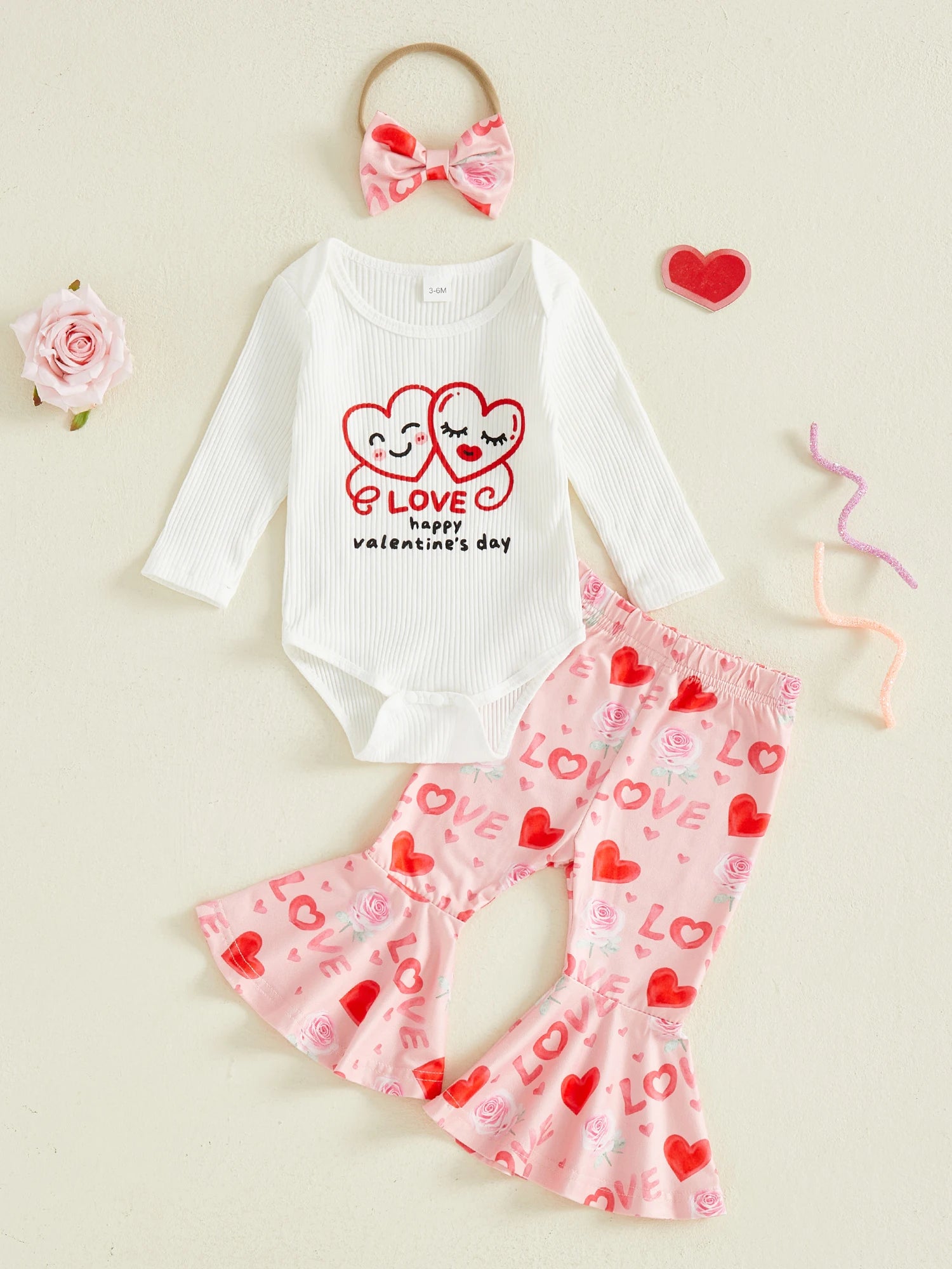 Valentine Heart Baby Outfit Set