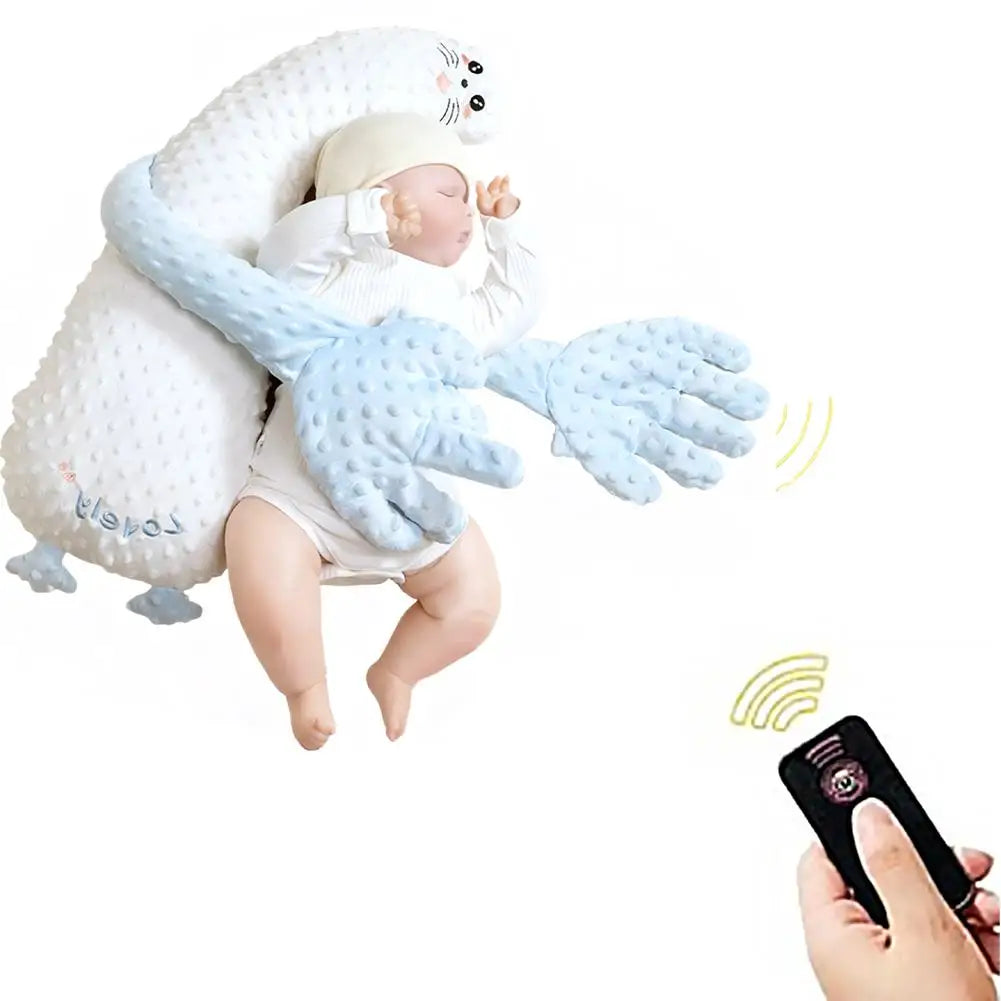 Baby Soothing Anti-Startle Sleep Aid Automatic Patting Pillow Huggable Stuffed Animal, Calms Crying, Helps Colic & Sleep Trainin