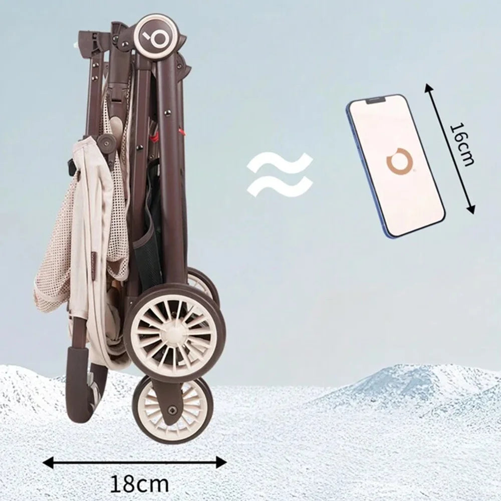 One-Click Folding Baby Stroller