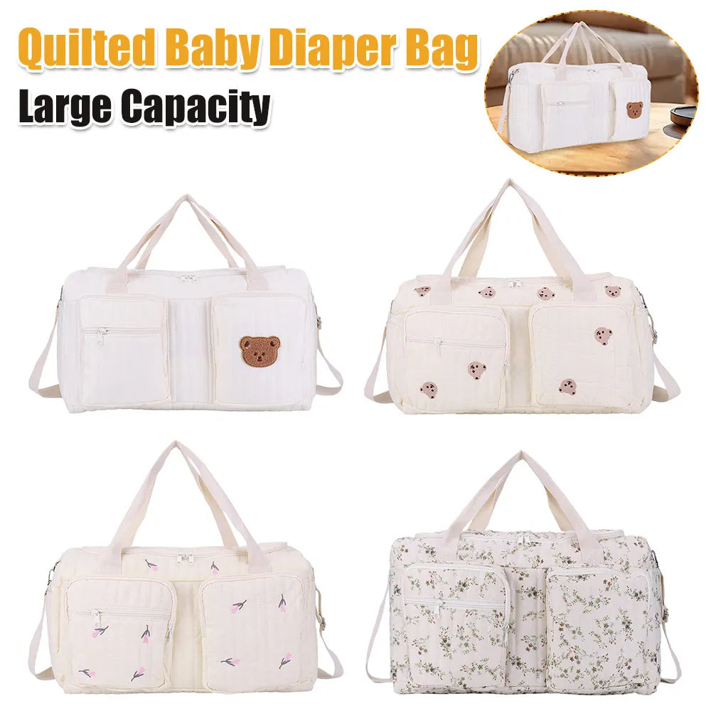 Quilted Baby Weekender Diaper Bag