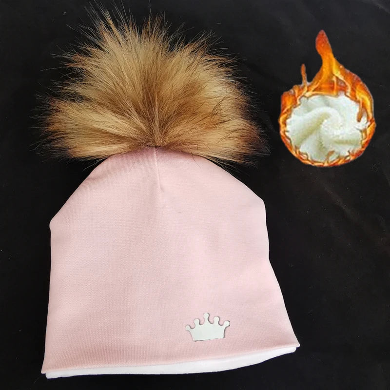 baby boy hat newborn cotton hats baby pom pom crown photo props children&