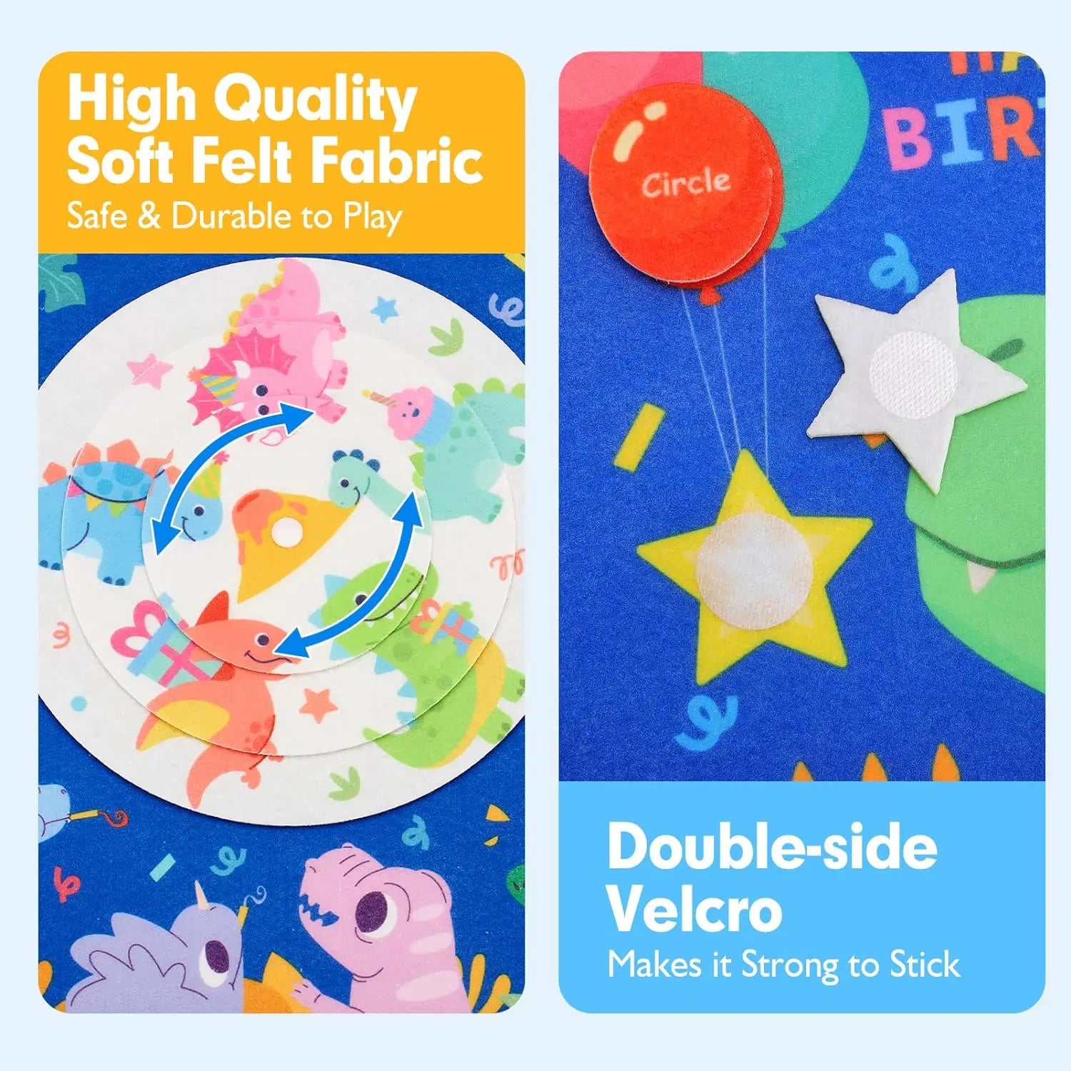 Toddler Busy Board Montessori Toys Learning Educational Activities Travel Toy Dinosaur Dress up Sensory Life Skill Backpack