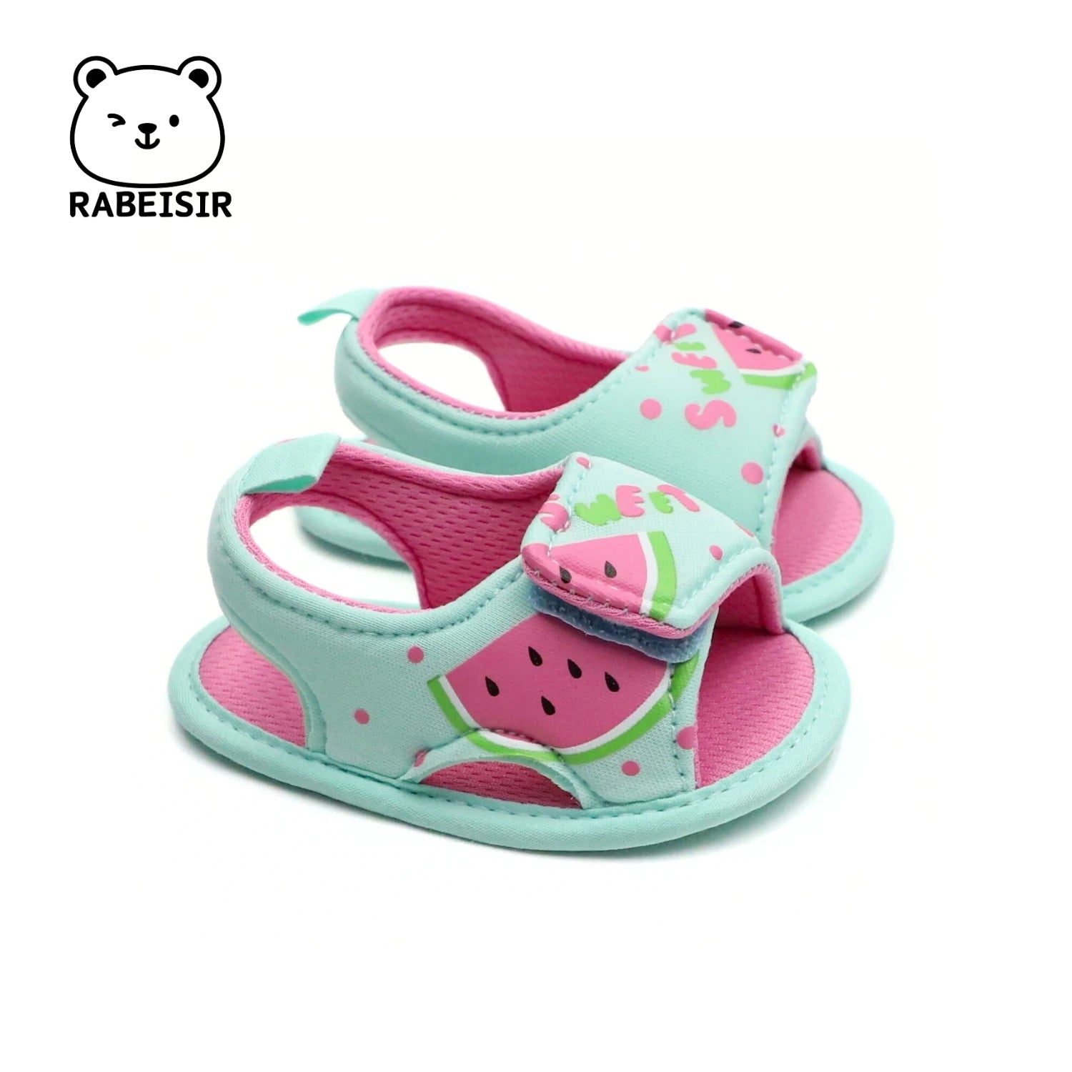 Summer 0-18 Months Baby Girl Princess Watermelon Cloth Sole Cloth Shoes Toddler Baby Sandals