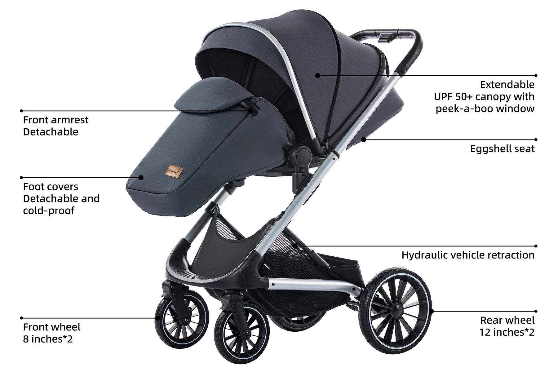 Reversible Compact Baby Stroller