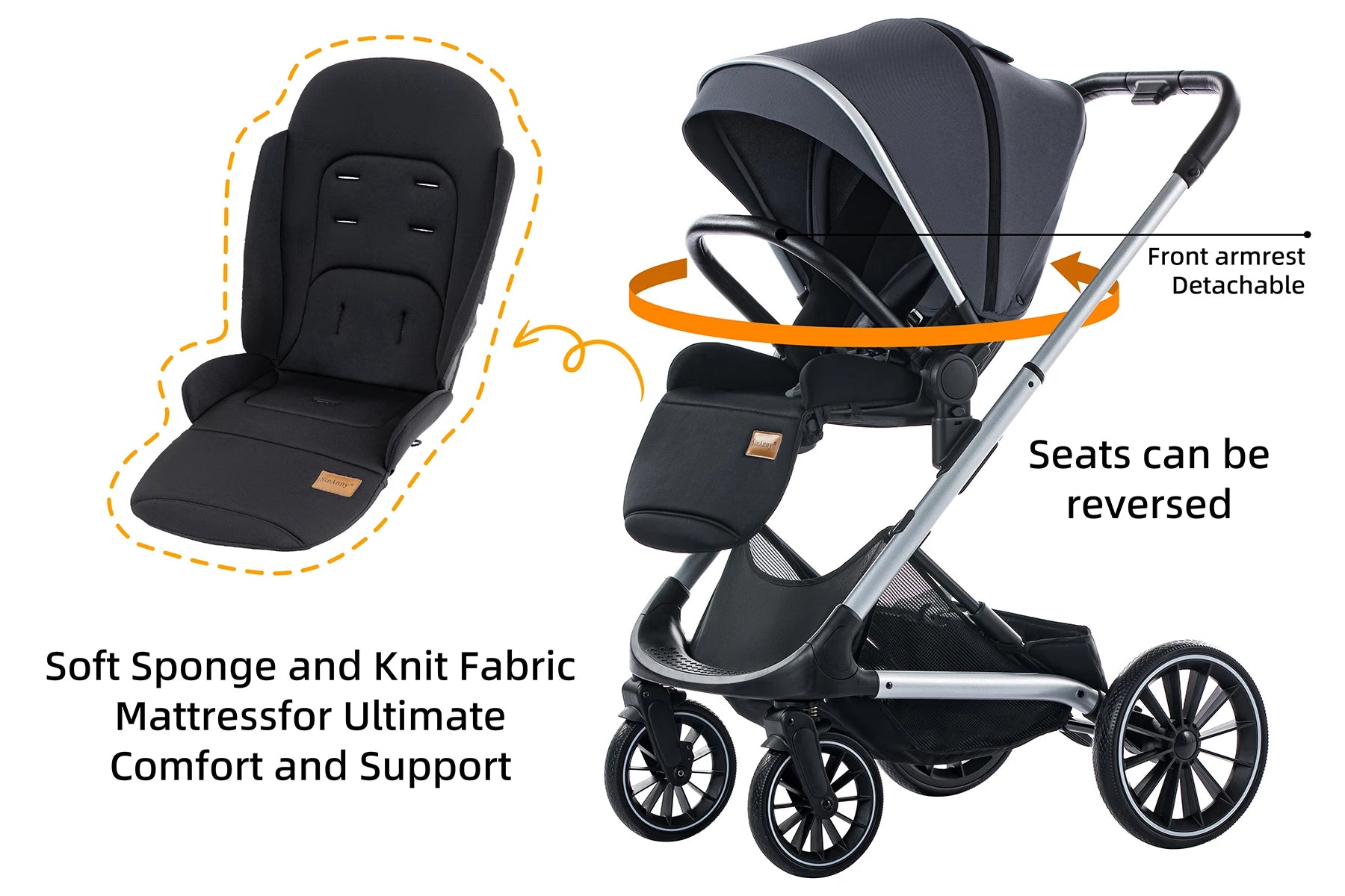 Reversible Compact Baby Stroller
