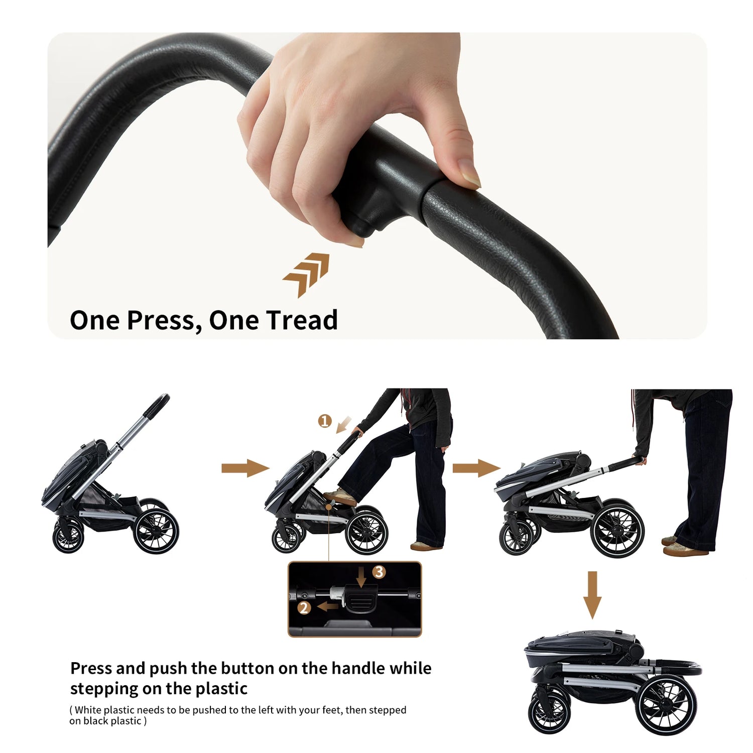 Reversible Compact Baby Stroller