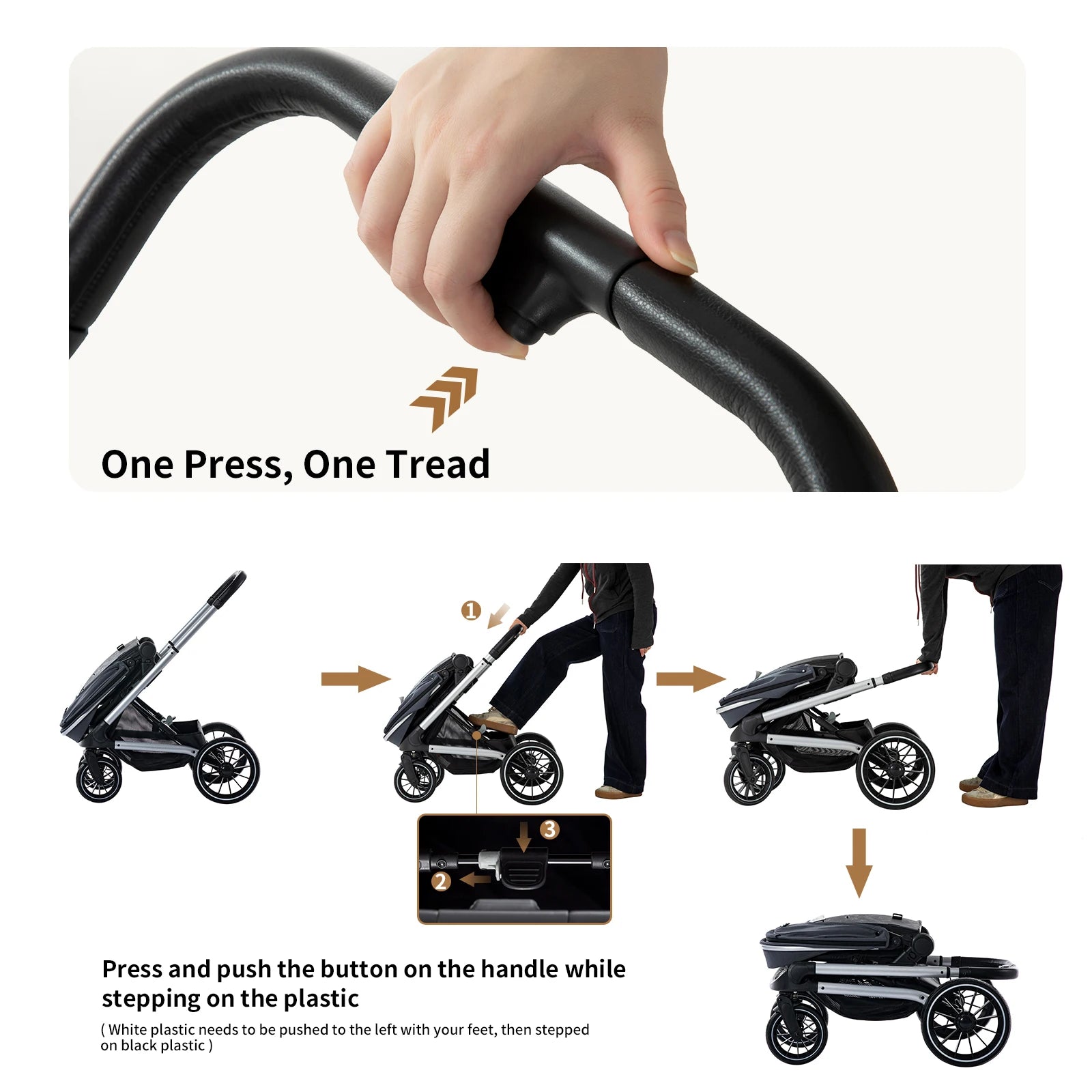 Reversible Compact Baby Stroller