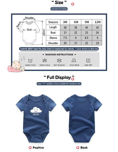 Uniesx Newborn Baby Rompers Clothing 7Pcs/Lot Infant Jumpsuits 100%Cotton Children Roupa De Bebe Girls&amp;Boys Baby Clothes