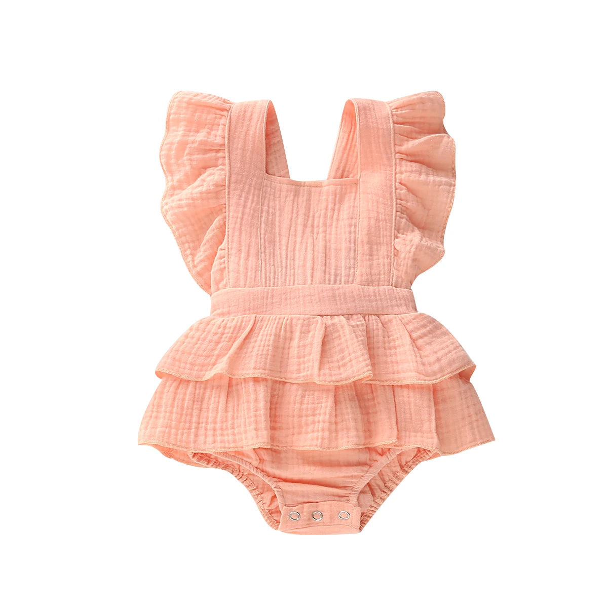 Ruffle Cotton Baby Girl Romper