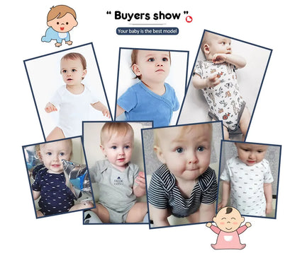 Uniesx Newborn Baby Rompers Clothing 7Pcs/Lot Infant Jumpsuits 100%Cotton Children Roupa De Bebe Girls&amp;Boys Baby Clothes