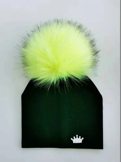 baby boy hat newborn cotton hats baby pom pom crown photo props children&