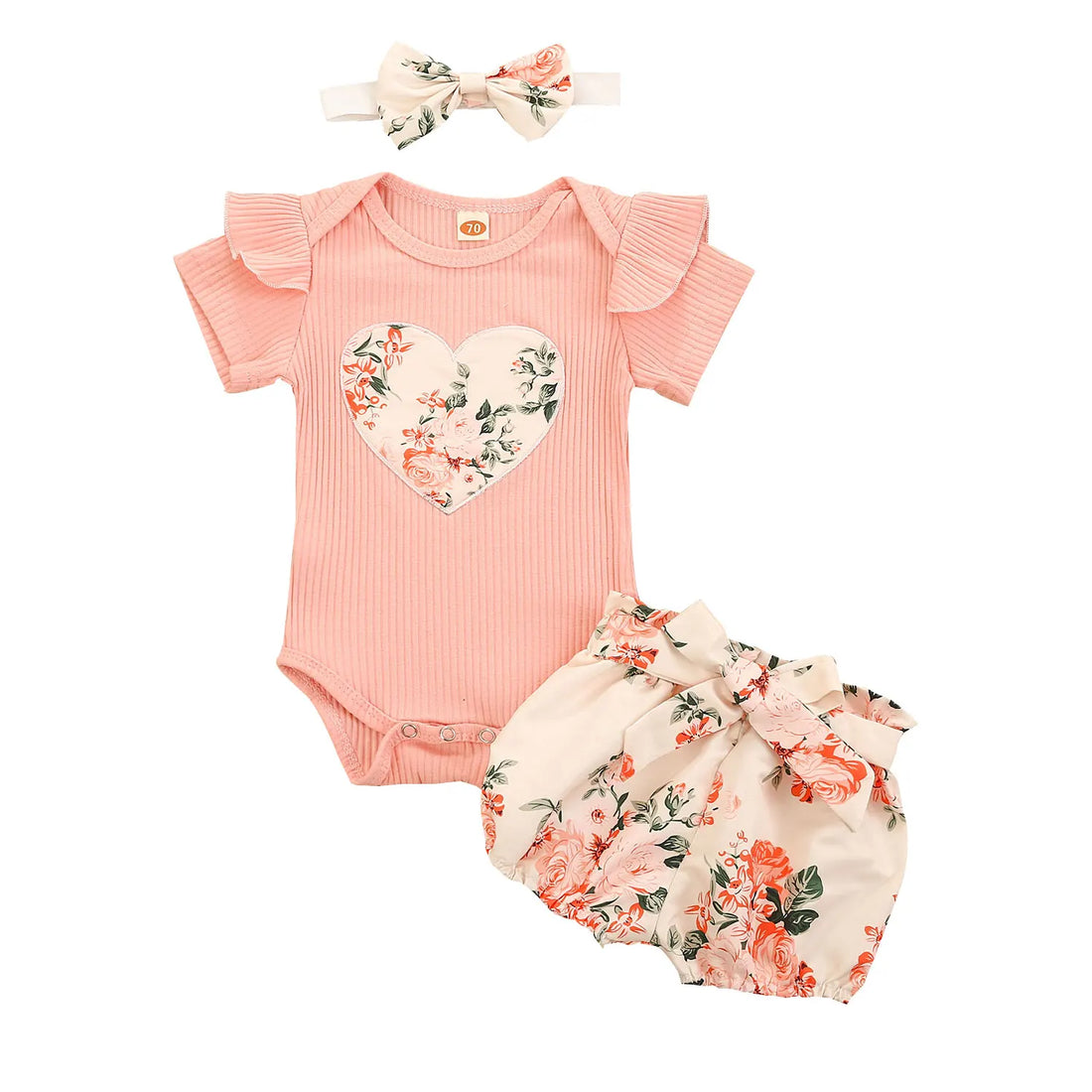 Floral Shorts Baby Girl Set
