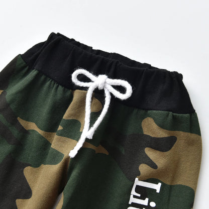 Camo Print Baby Boy Romper Set