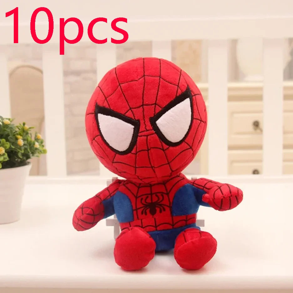 1~10pcs Anime Avengers Spiderman Plush Toys Into the Spider-Verse Gwen Peter Parker Noir Dolls Soft Stuffed Toy For Kids Gift