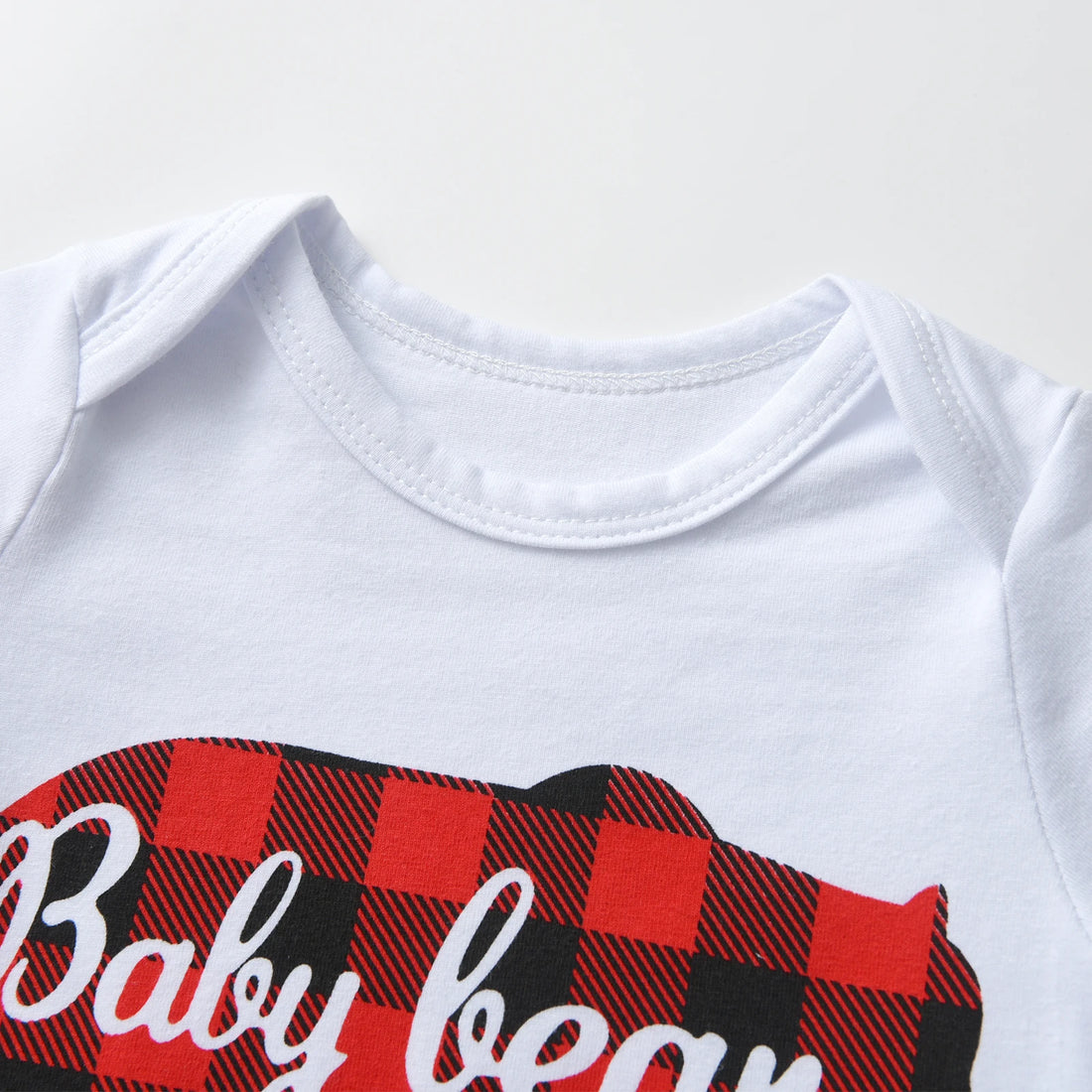 Bear Print Baby Romper Set
