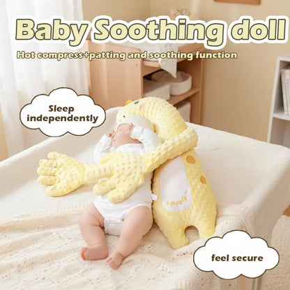 Baby Soothing Anti-Startle Sleep Aid Automatic Patting Pillow Huggable Stuffed Animal, Calms Crying, Helps Colic &amp; Sleep Trainin