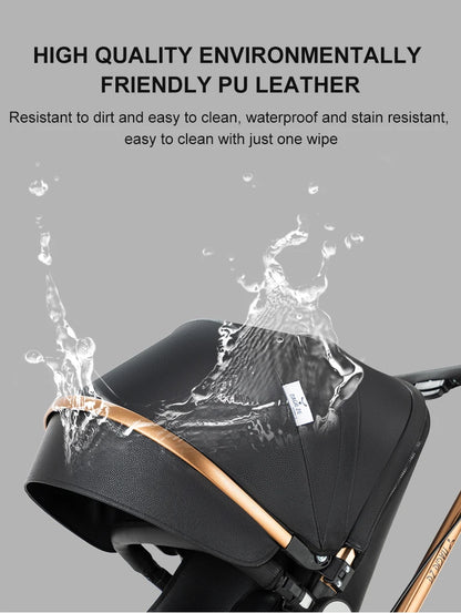 360° Swivel 3-in-1 Baby Stroller