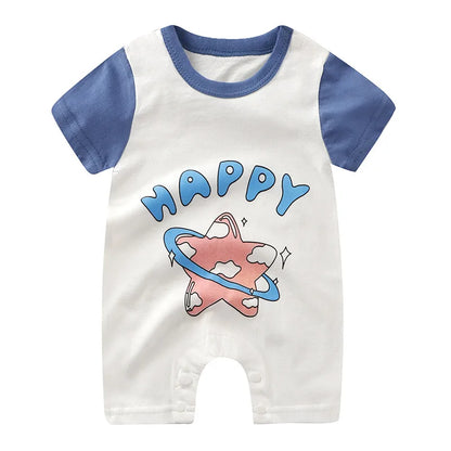 Summer Romper Baby Girls Clothes Cotton Short Sleeved Jumpsuit Newborn Baby Boy Clothes Bodysuit For Newborns