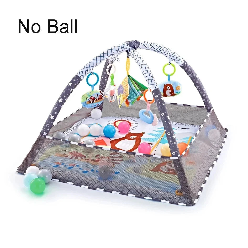 Baby Multifunctional Fitness Frame Kids Early Education Toys Mat Crawling Blanket Baby Early Activity Fitness Fence Dollhouse