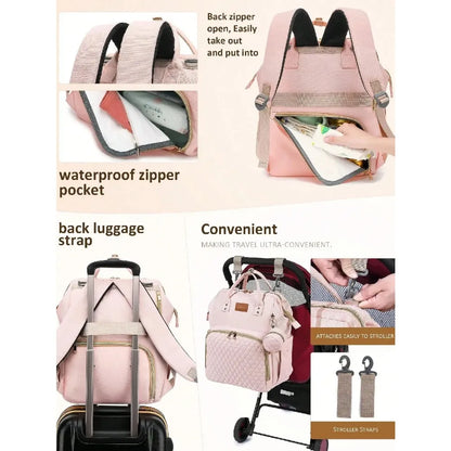 Diaper Backpack with Changing Pad