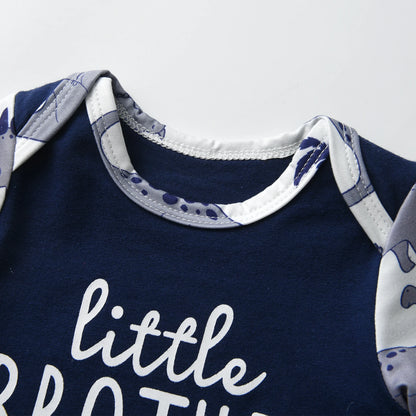 Letter Print Baby Boy Set