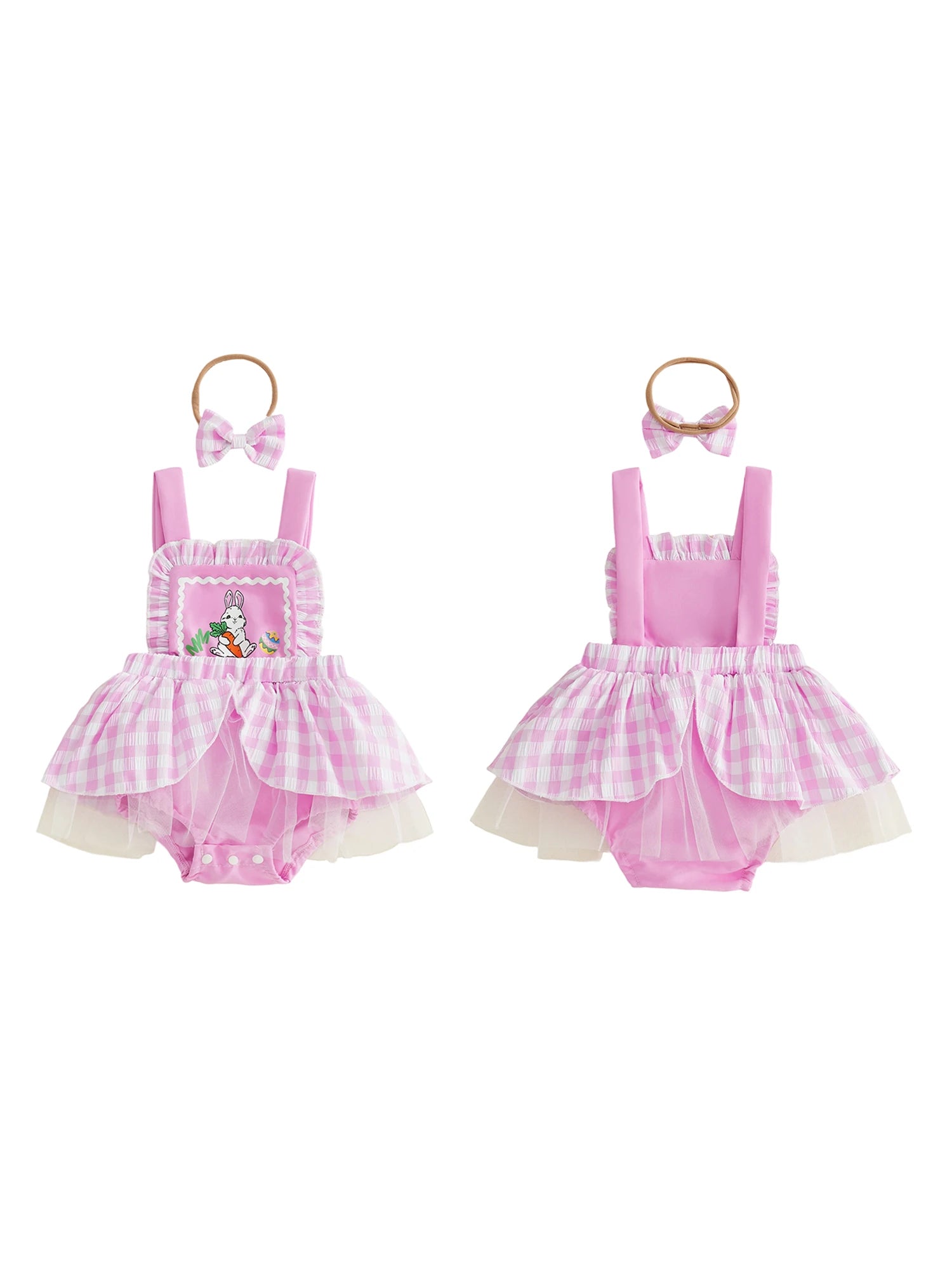 Easter Bunny Baby Romper Dress