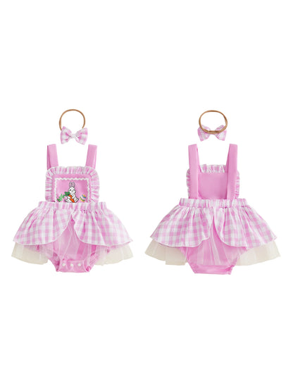 Easter Bunny Baby Romper Dress