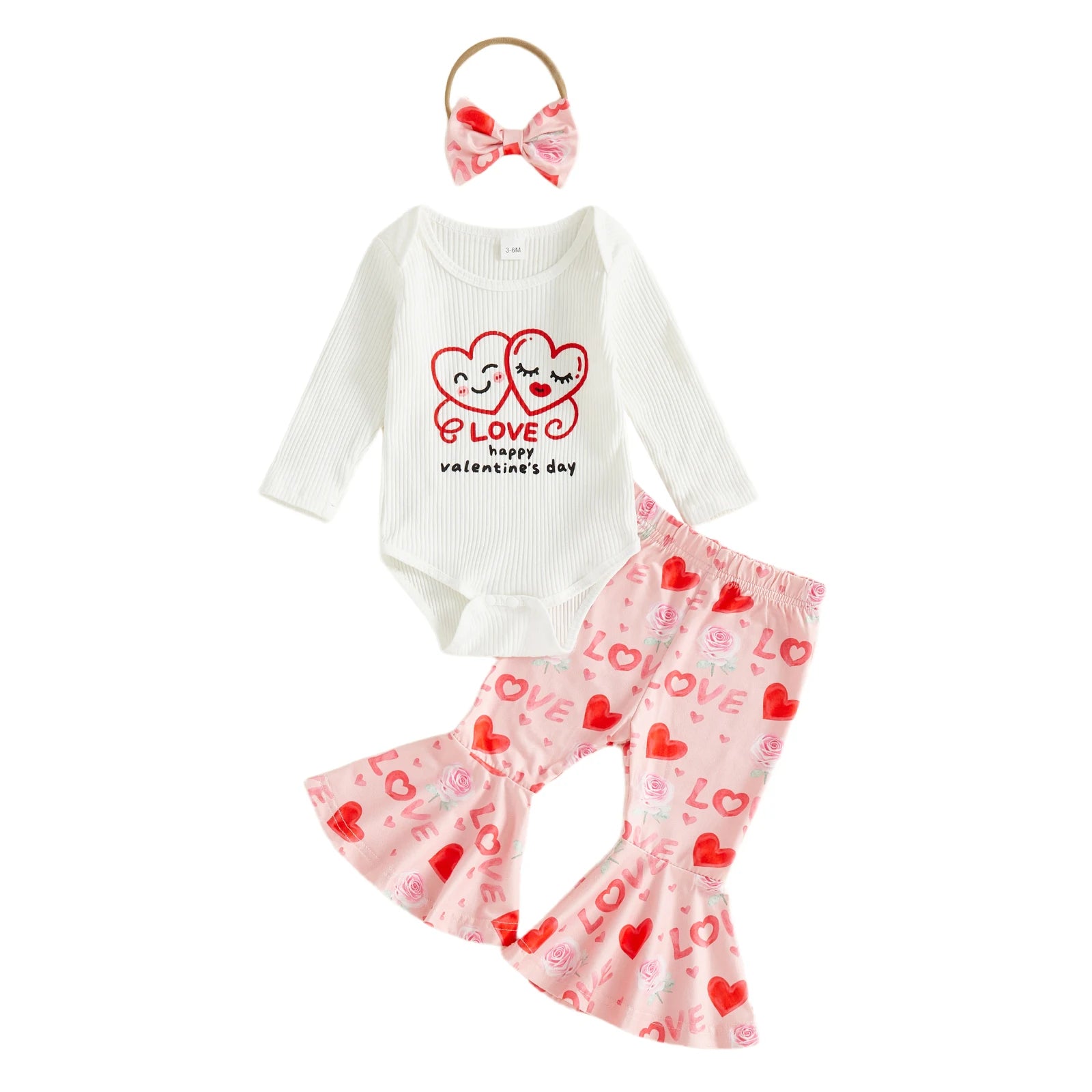 Valentine Heart Baby Outfit Set