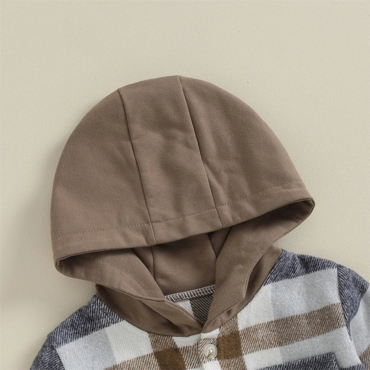 0-4Y Kids Boys Plaid Jacket Baby Autumn Clothing Long Sleeve Button Closure Hooded Plaid Outerwear Children Coats Streetwear