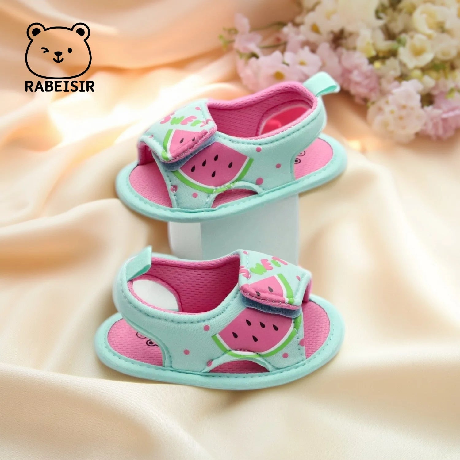 Summer 0-18 Months Baby Girl Princess Watermelon Cloth Sole Cloth Shoes Toddler Baby Sandals