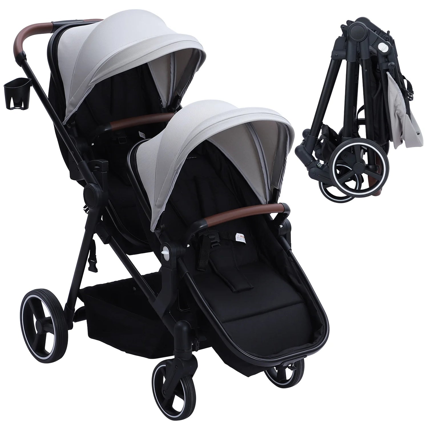 Foldable Double Baby Stroller