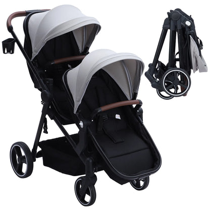 Foldable Double Baby Stroller