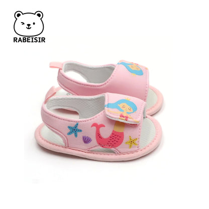 Summer 0-18 Months Baby Girl Princess Watermelon Cloth Sole Cloth Shoes Toddler Baby Sandals