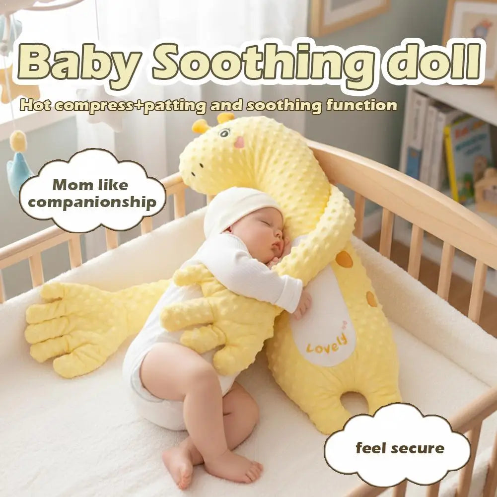 Baby Soothing Anti-Startle Sleep Aid Automatic Patting Pillow Huggable Stuffed Animal, Calms Crying, Helps Colic &amp; Sleep Trainin