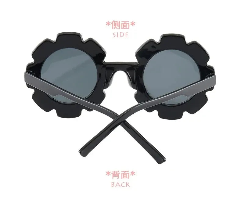 Children Sunglasses Flower Decorate Cute Baby Girls Summer Outdoor Sun Glasses Kids Boy UV400 Acrylic Eyewear Gifts