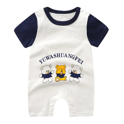 Summer Romper Baby Girls Clothes Cotton Short Sleeved Jumpsuit Newborn Baby Boy Clothes Bodysuit For Newborns