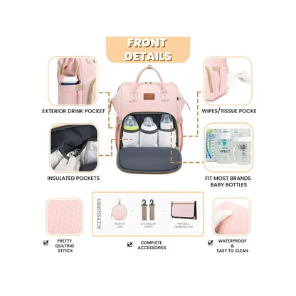 Diaper Backpack with Changing Pad