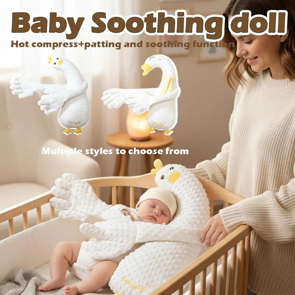 Baby Soothing Anti-Startle Sleep Aid Automatic Patting Pillow Huggable Stuffed Animal, Calms Crying, Helps Colic &amp; Sleep Trainin