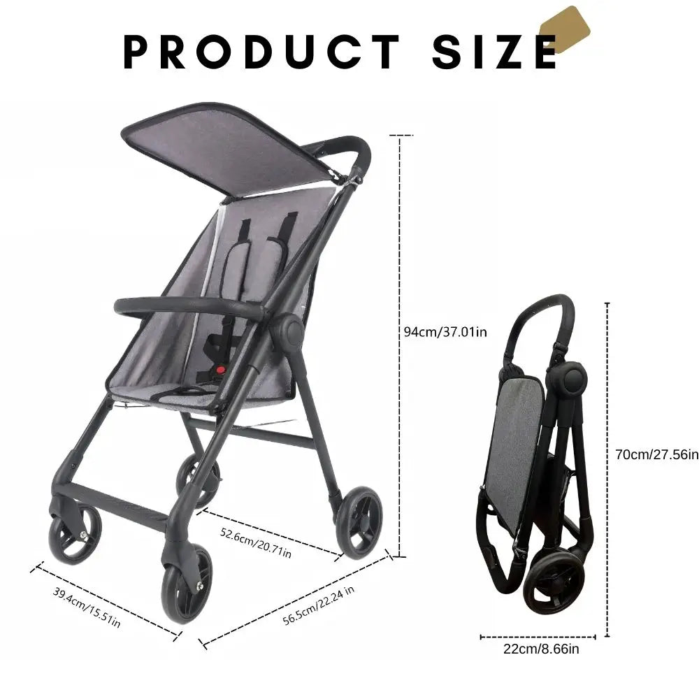 Compact All-Terrain Baby Stroller