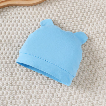 Newborn Baby boy Set Little bear Long sleeved Jumpsuit+Long Pants+Hat+Socks 4Pcs/Set 0-9 Month Baby boy Spring and Autumn Set