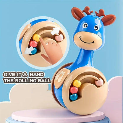 Roly Poly Baby Toys 6 to 12 Months, Tumbler Wobbler Toys for Infant Boy Girl - Perfect for Learning to Climb &amp; Early Education!