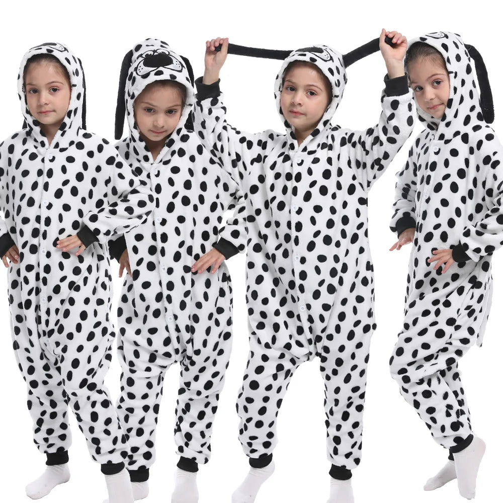 children unicorn pajamas kids stitch pijamas boys animal jumpsuits baby girls flannel kigurumi onesies for winter