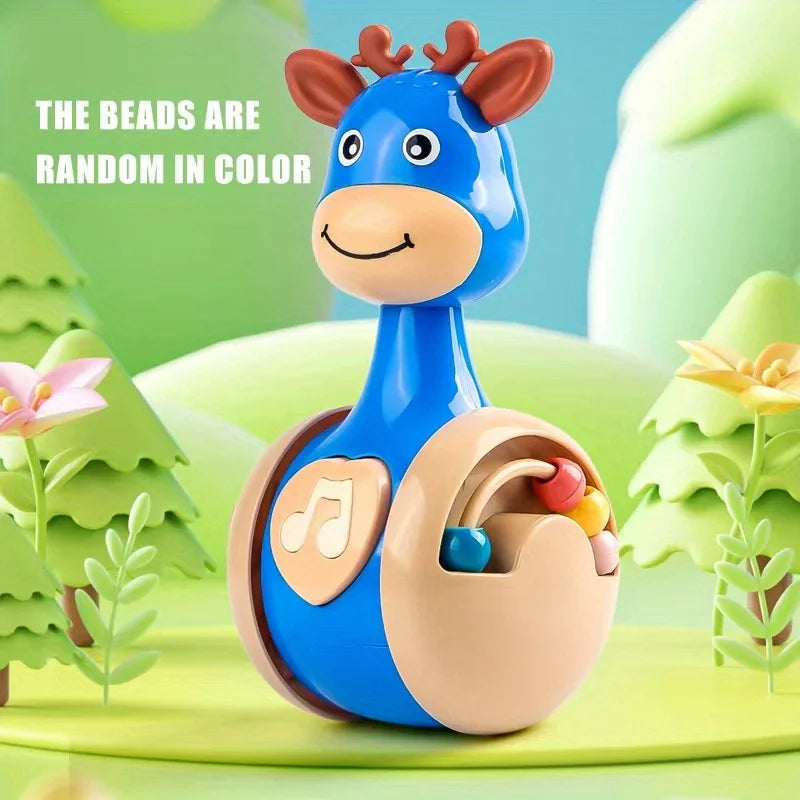 Roly Poly Baby Toys 6 to 12 Months, Tumbler Wobbler Toys for Infant Boy Girl - Perfect for Learning to Climb &amp; Early Education!